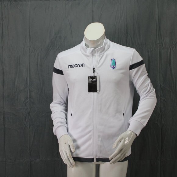 Pacific FC Warm Up Jacket by Macron -  Alternate White Base Colour Men's Medium - Picture 4 of 10